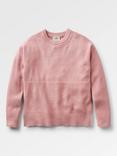 Passenger Cove Recycled Knit Relaxed Fit Jumper, Pink Haze