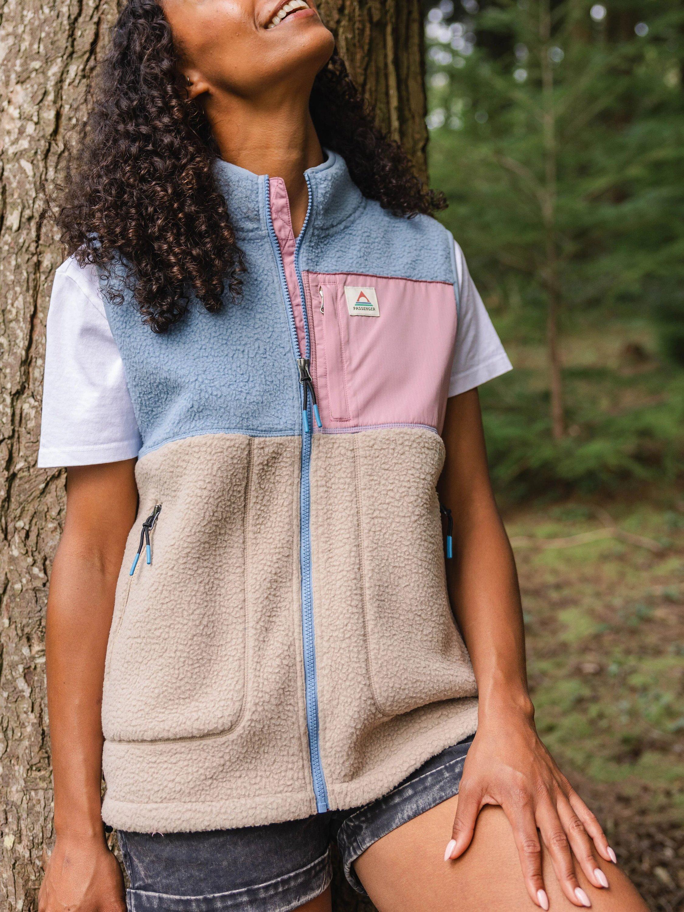 Product image 2 of 7, which shows Passenger Fairbanks Full Zip Fleece Gilet, Multi, M