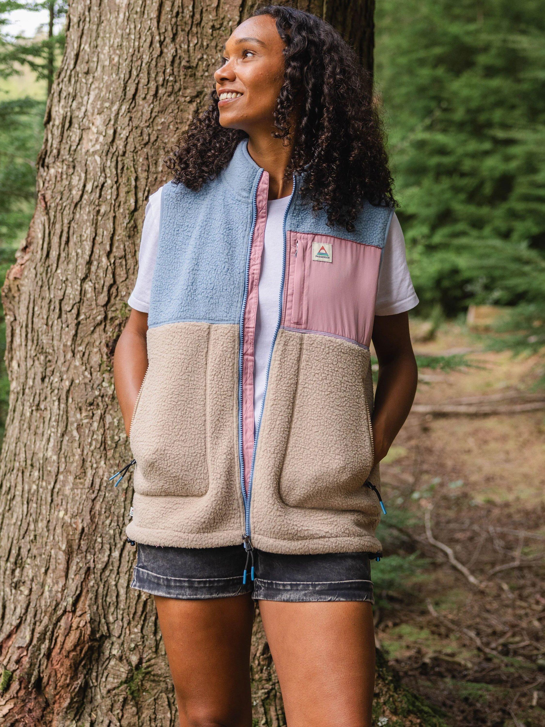 Product image 3 of 7, which shows Passenger Fairbanks Full Zip Fleece Gilet, Multi, M