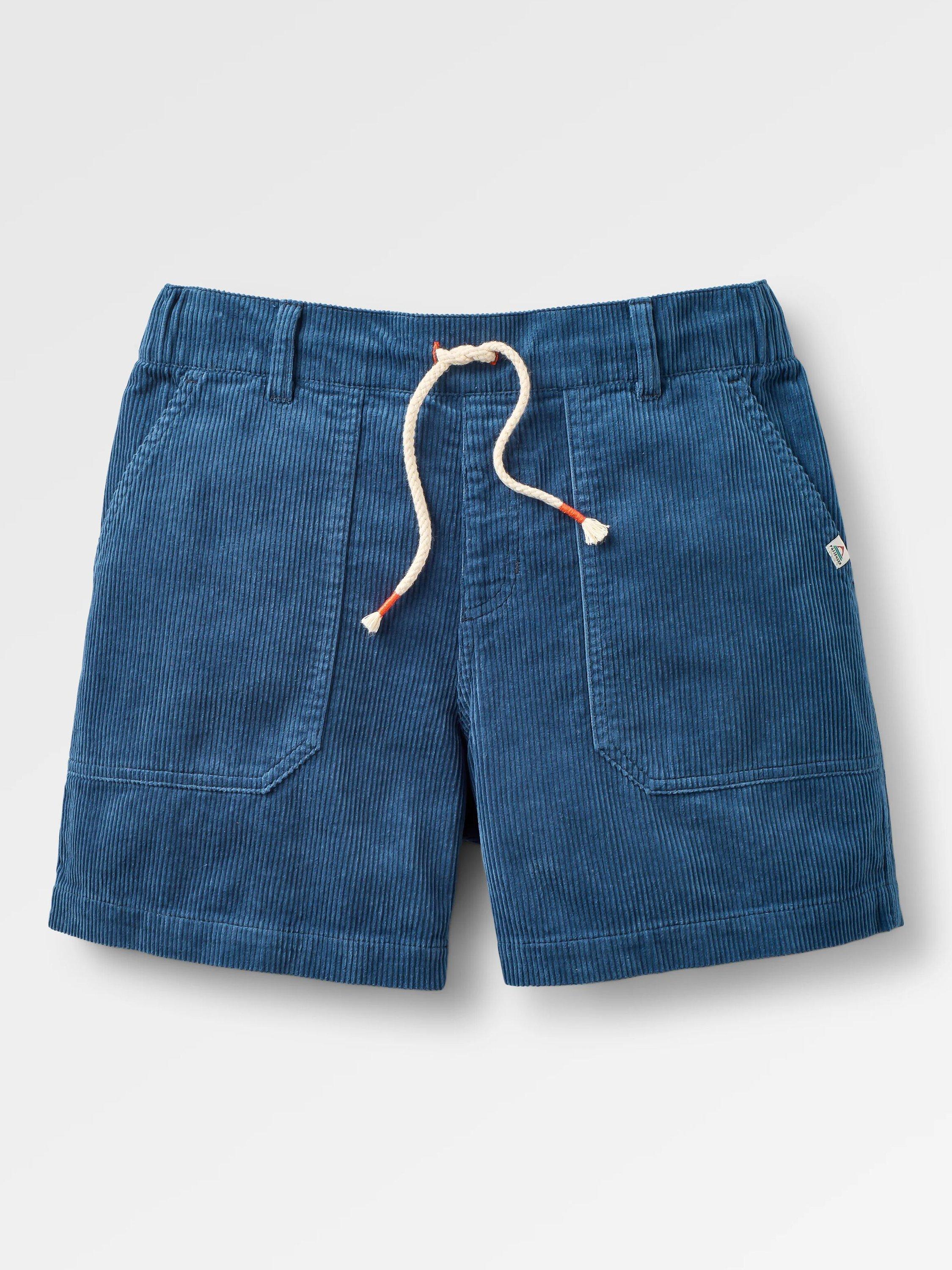 Product image 4 of 7, which shows Passenger Avian Corduroy Shorts, Blue, XS