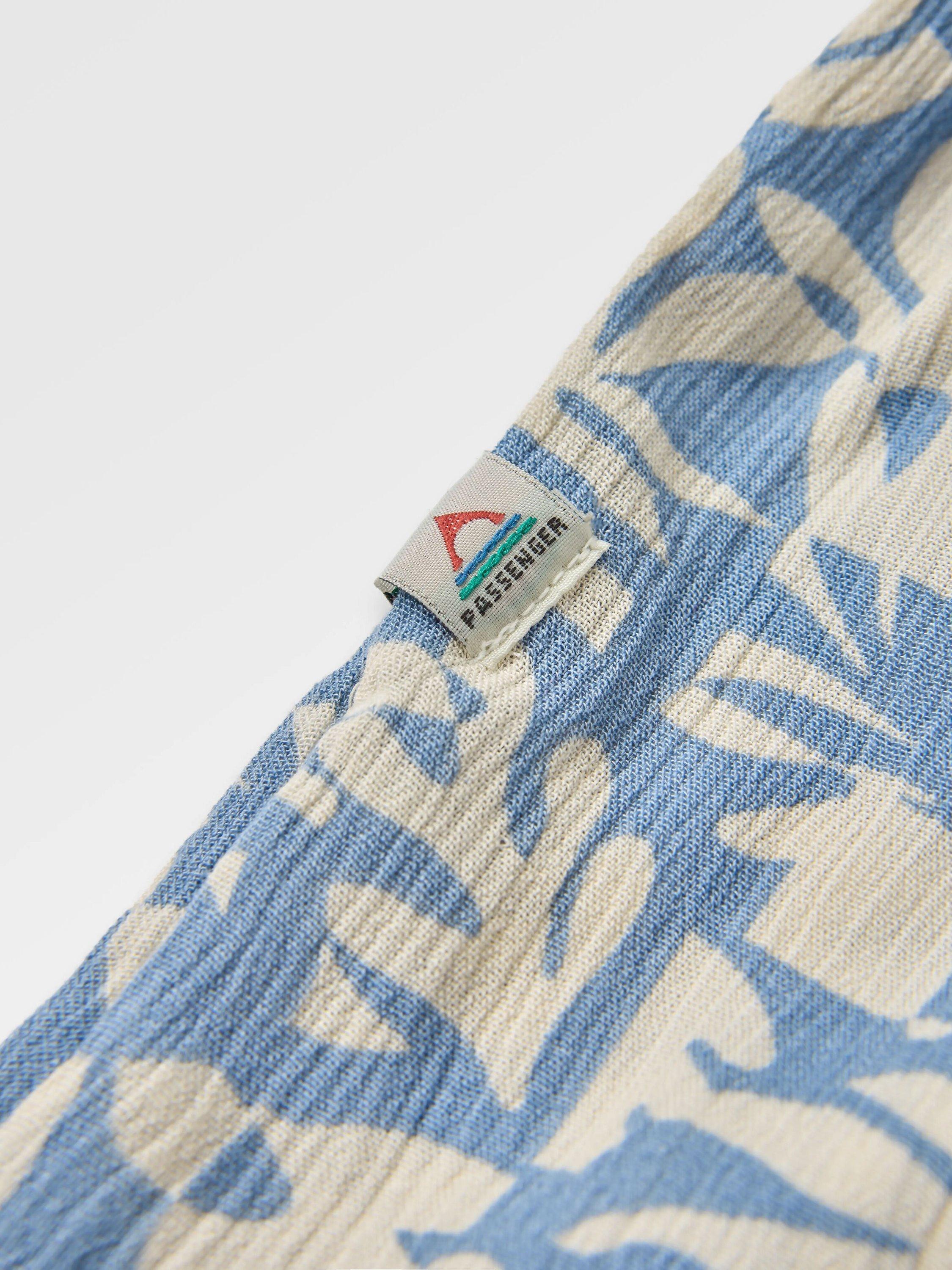 Product image 3 of 7, which shows Passenger Thimbleberry Sleeveless Jumpsuit, Cream/Blue, M