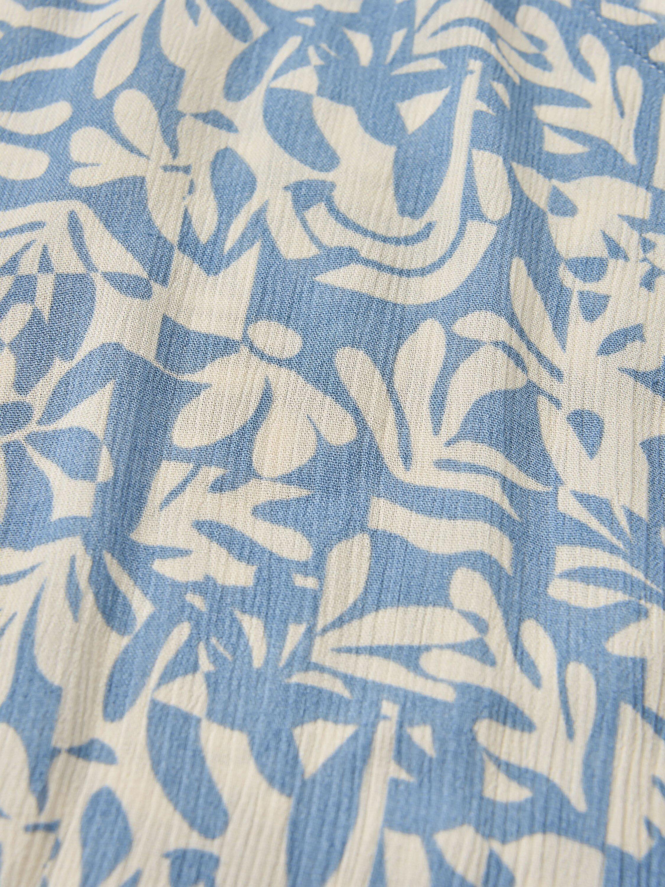 Product image 5 of 7, which shows Passenger Thimbleberry Sleeveless Jumpsuit, Cream/Blue, M