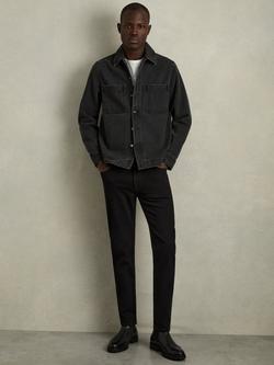 Reiss Picton Slim Jeans, Black, Black