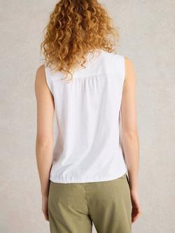 White Stuff Tulip Button Pure Organic Cotton Shirt, White - view 2, White