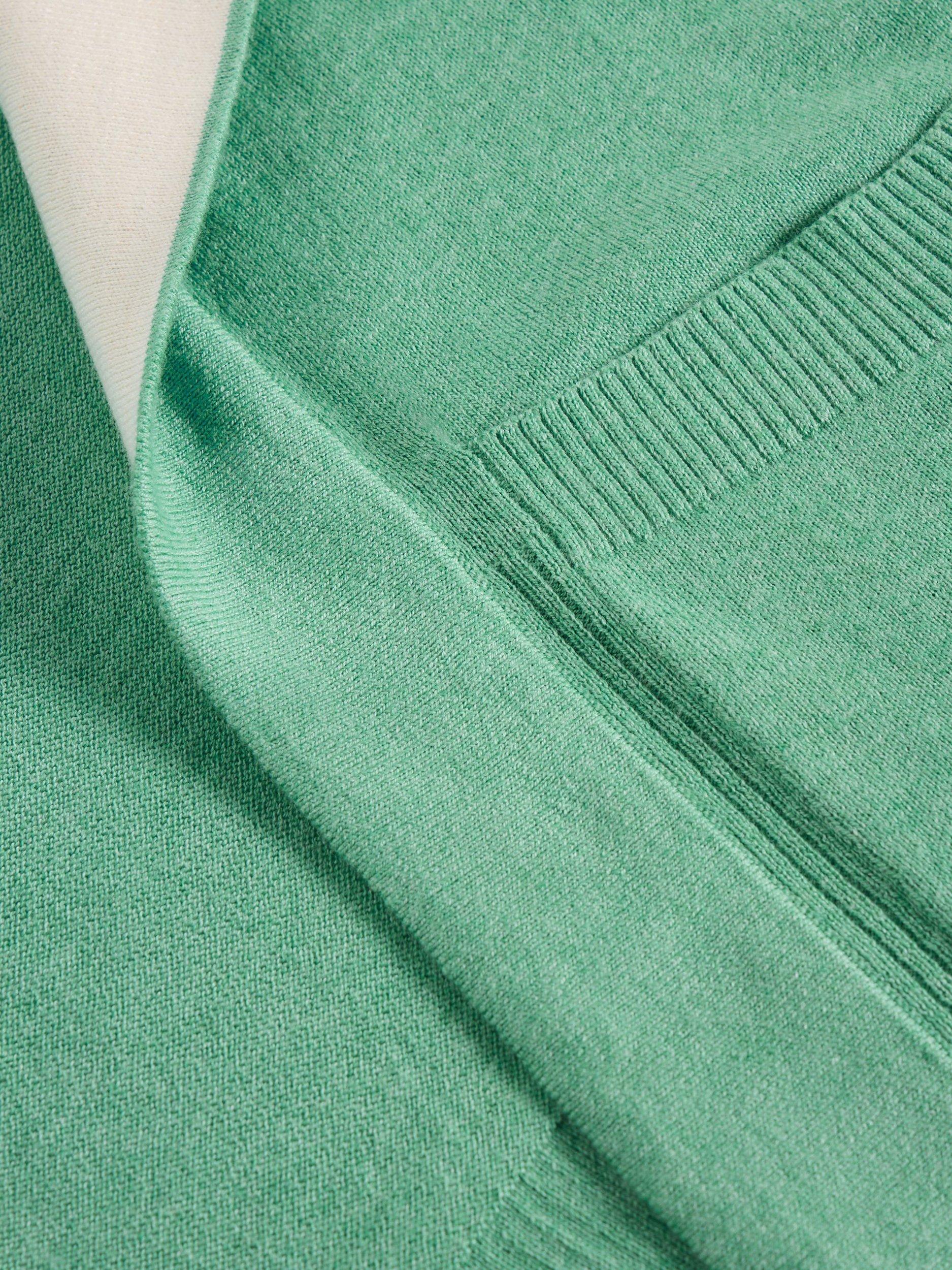 Product image 6 of 6, which shows White Stuff Tanya Longline Cardigan, Mid Teal, 8