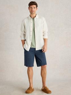 White Stuff Keswick Linen Regular Fit Shirt, White, White