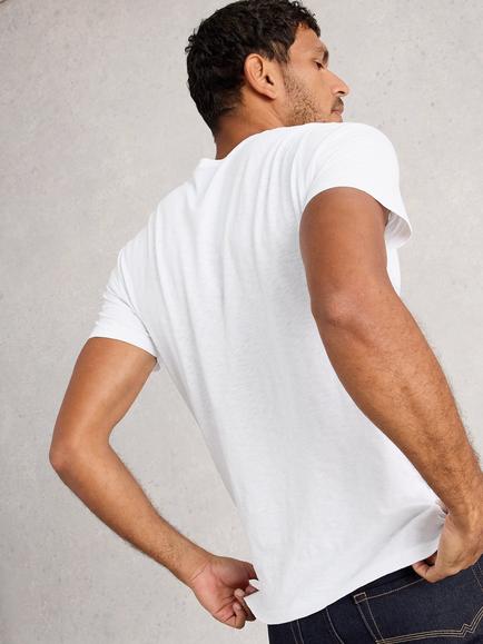 White Stuff Abersoch Cotton Tee, White - view 2, White