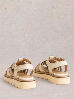 White Stuff Leather Chunky Sandals - view 2, Silver