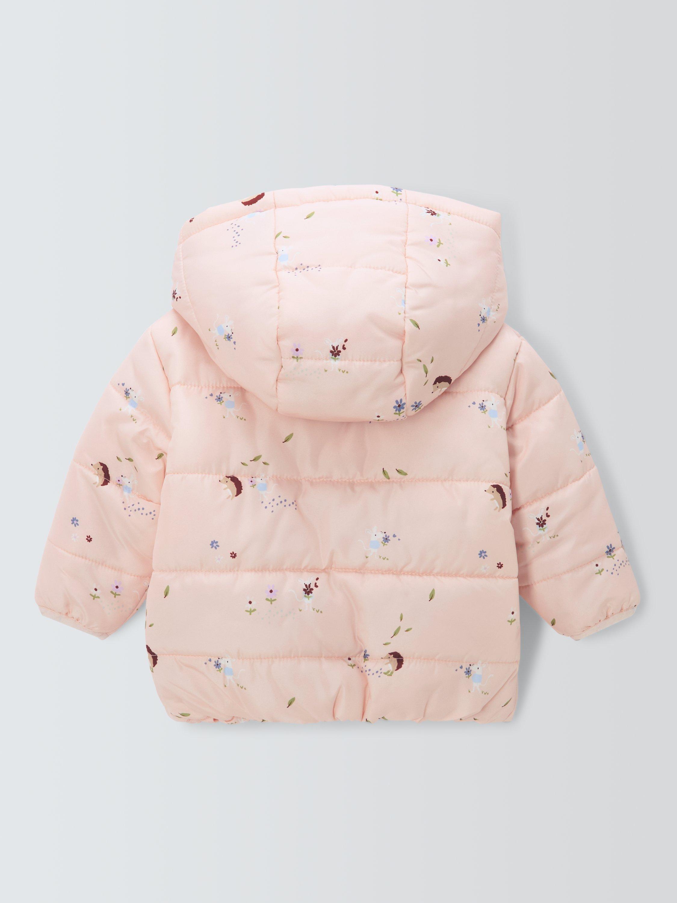 Product image 2 of 3, which shows John Lewis Baby Hedgehog Padded Jacket, Multi, 3-6 months