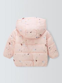John Lewis Baby Hedgehog Padded Jacket, Multi - view 2, Multi