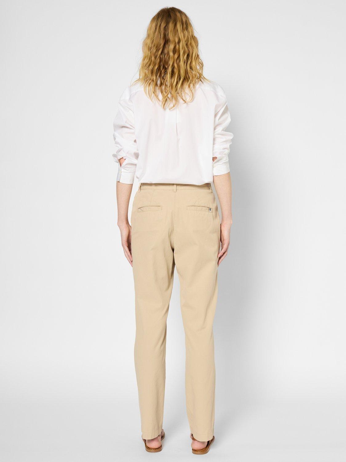 Product image 3 of 5, which shows Gerard Darel Laurette Straight Trousers, Beige, 8