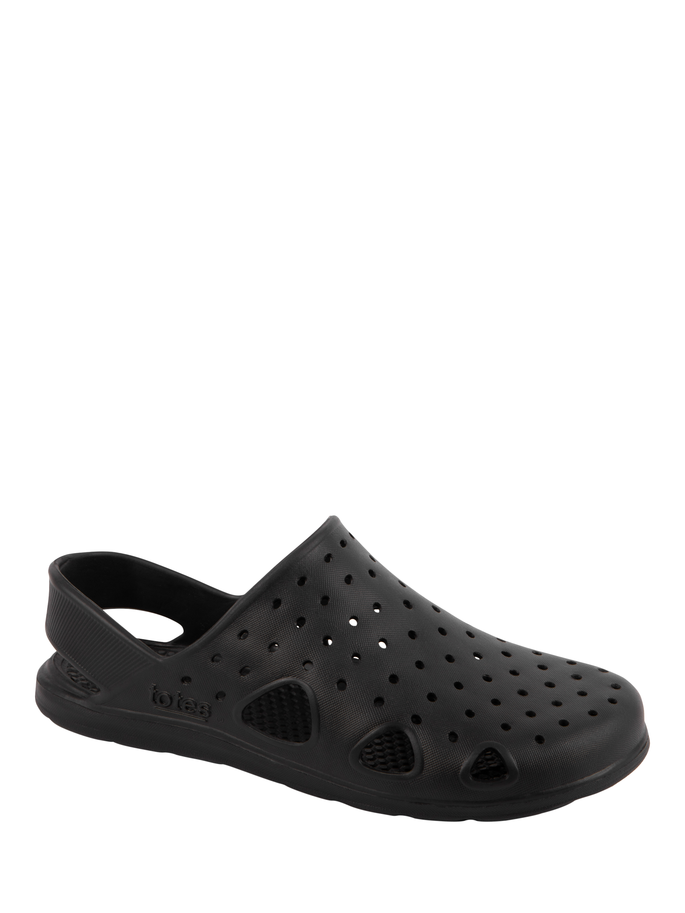 Product image 3 of 5, which shows totes Solbounce Slingback Clogs, Black, 4