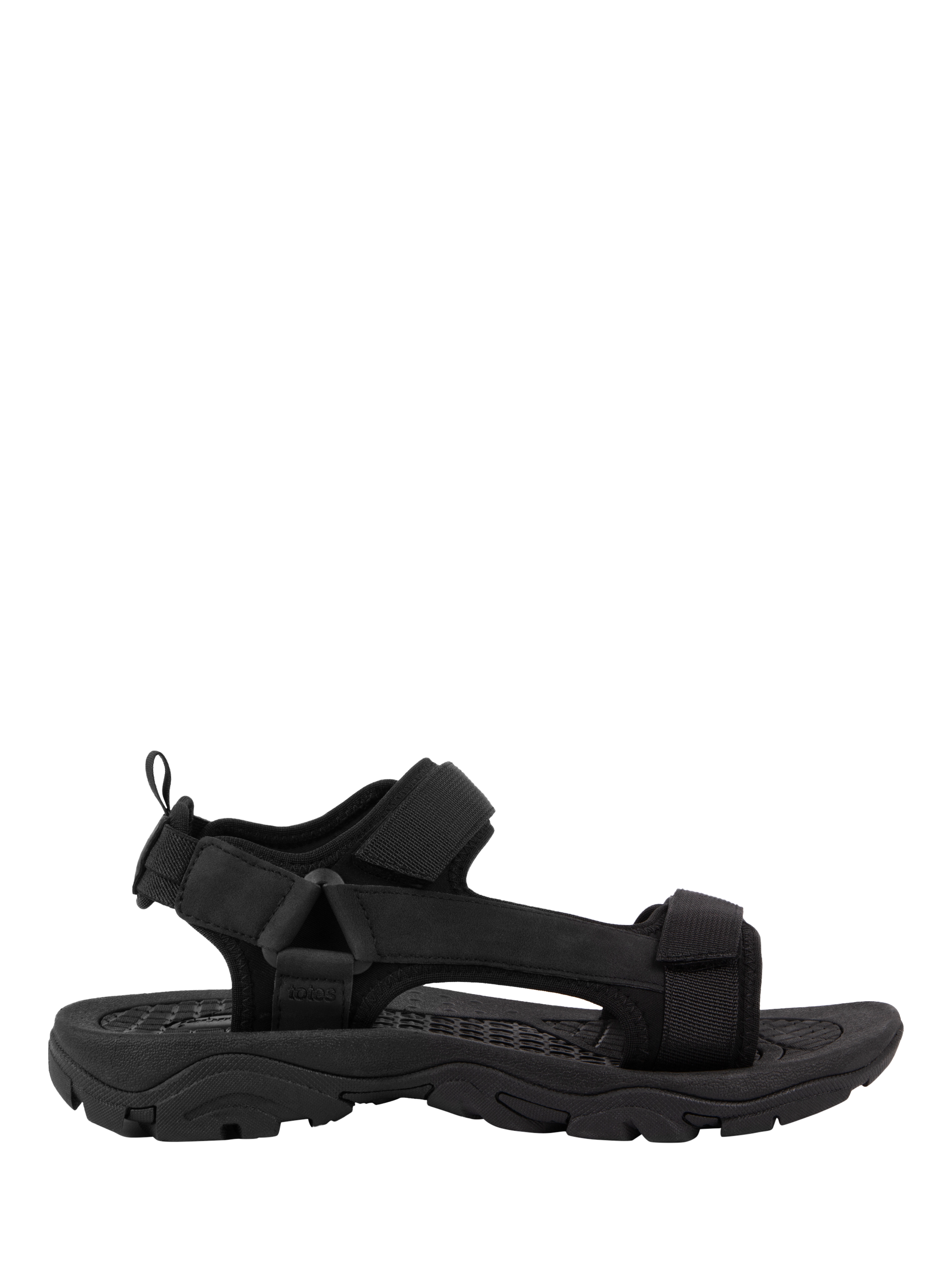 Product image 1 of 5, which shows totes Men's Walking Sandals, Black, 10