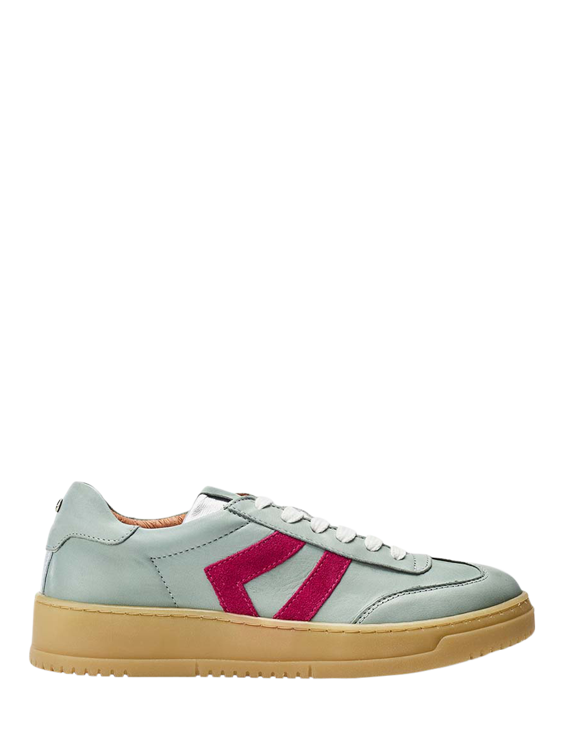Moda in Pelle Bramble Leather Lace Up Trainers