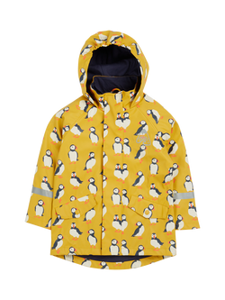 Frugi Kids' Puddle Buster Waterproof Rain Coat, Multi, Multi