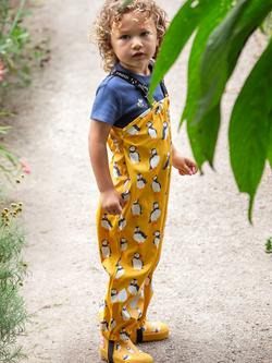 Frugi Kids' Puddle Buster Waterproof Rain Trousers, Multi - view 2, Multi