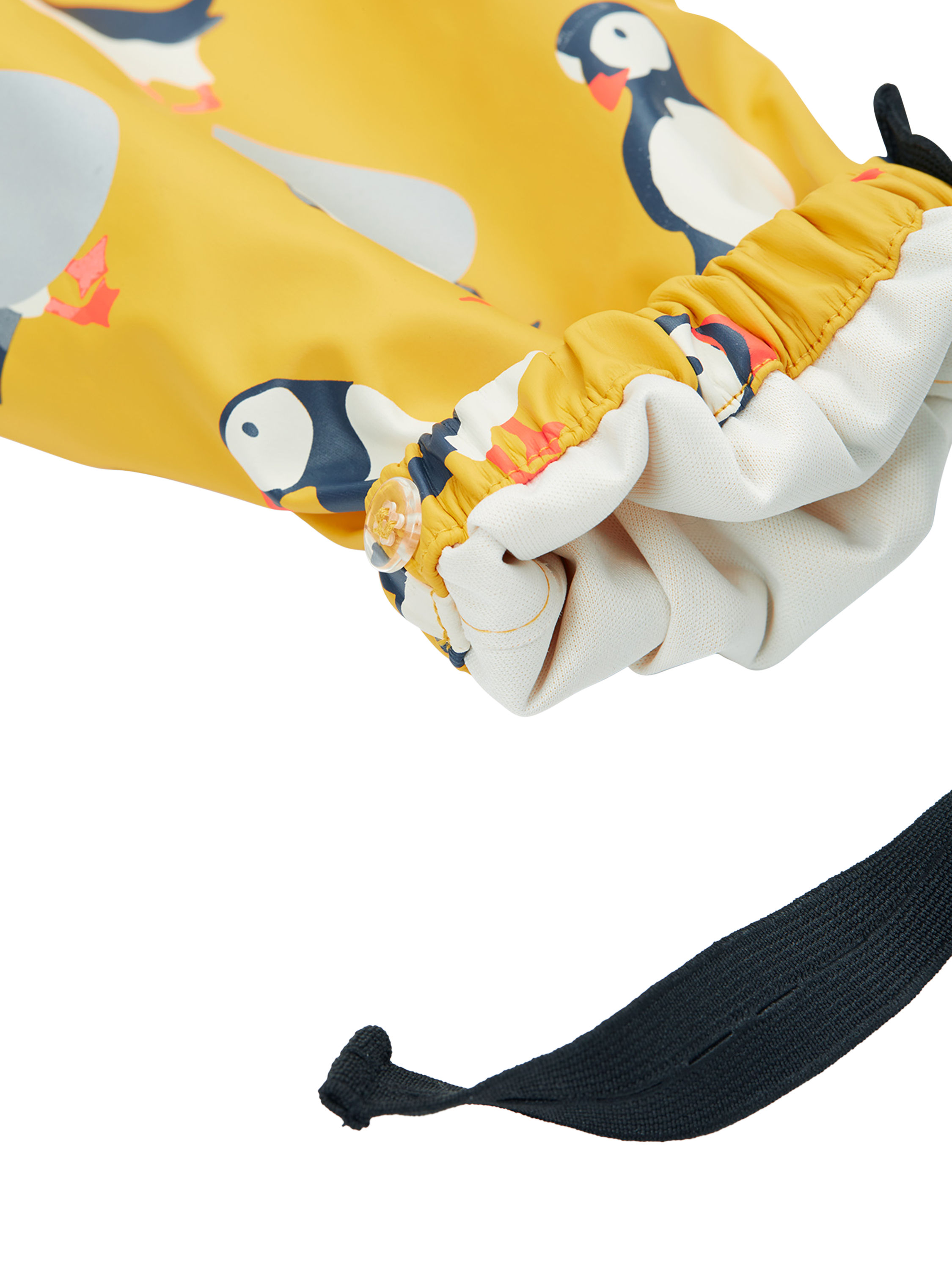 Product image 6 of 7, which shows Frugi Kids' Puddle Buster Waterproof Rain Trousers, Multi, 1-2 years