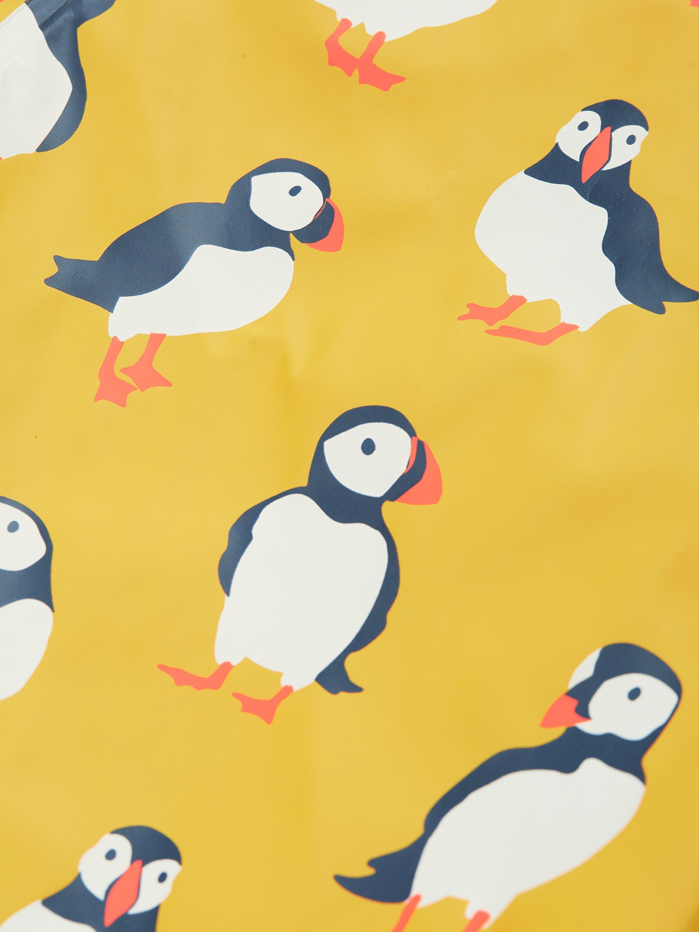 Product image 7 of 7, which shows Frugi Kids' Puddle Buster Waterproof Rain Trousers, Multi, 1-2 years