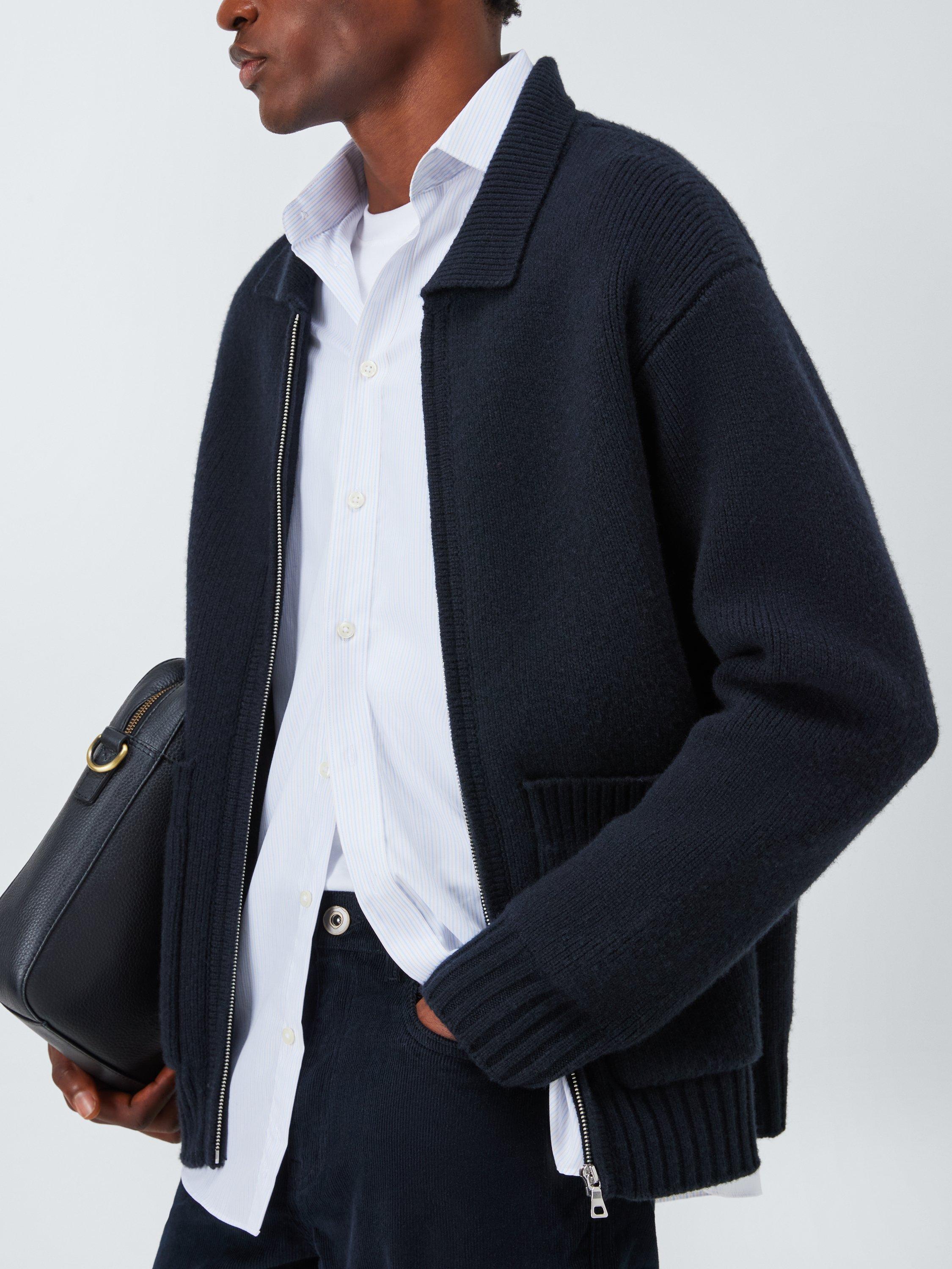 Product image 6 of 6, which shows John Lewis Straight Corduroy Trousers, Black, 34S