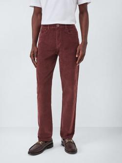 John Lewis Straight Corduroy Trousers, Decadent Chocolate