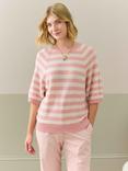 Brora Breton Stripe Pure Cashmere Jumper