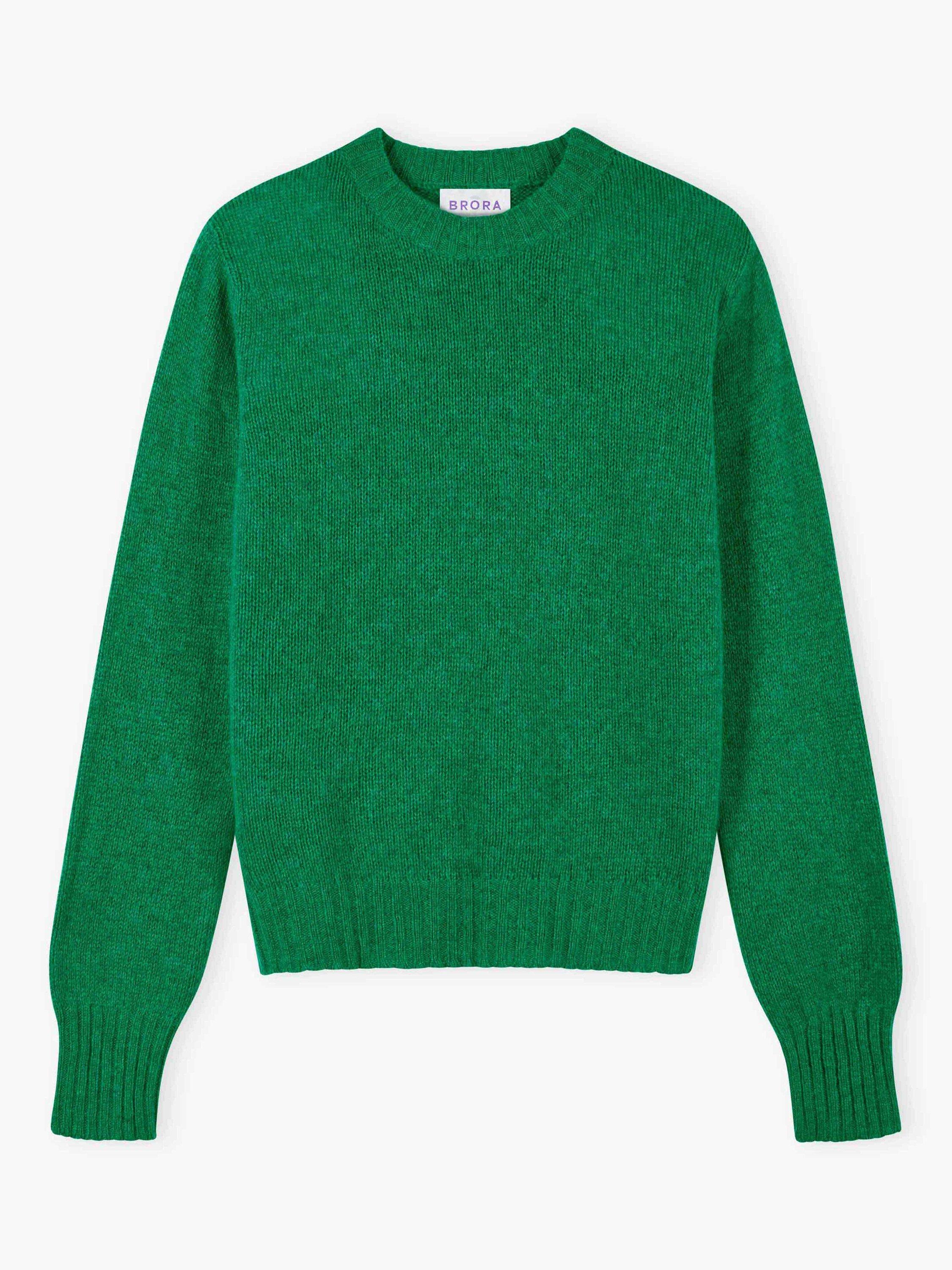 Product image 5 of 5, which shows Brora Gauzy Pure Cashmere Jumper, Meadow, 8-10