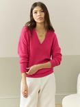 Brora Gauzy V-Neck Pure Cashmere Jumper