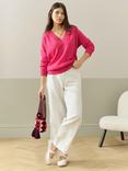 Brora Gauzy V-Neck Pure Cashmere Jumper