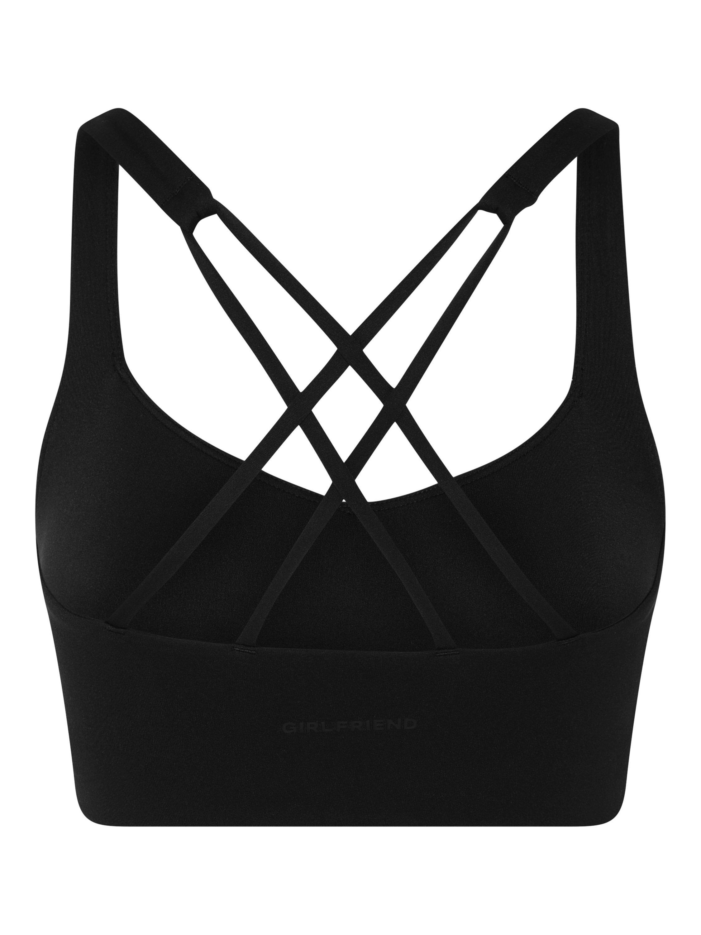 Product image 6 of 6, which shows Girlfriend Collective Float Sports Bra, Black, XS
