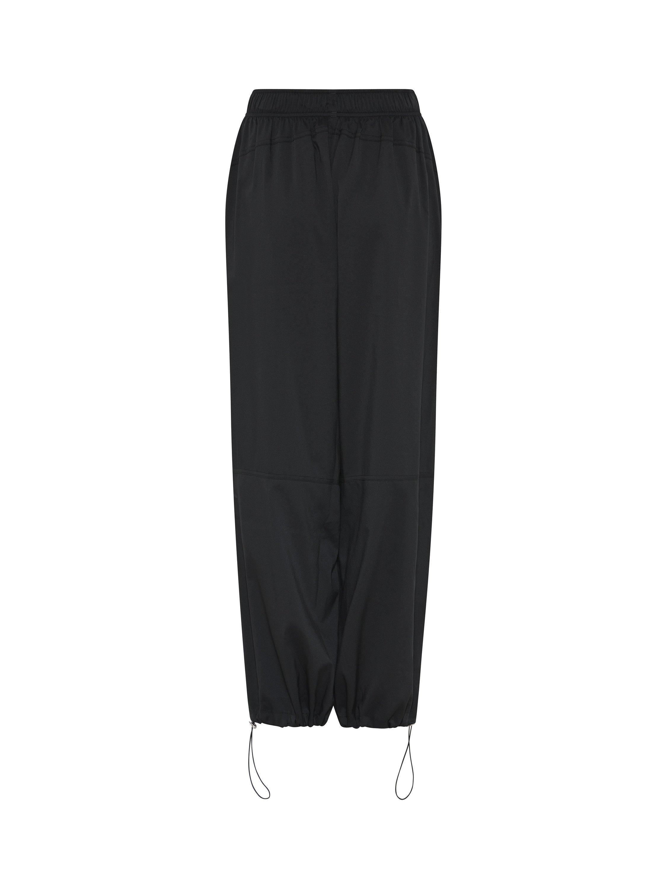 Product image 10 of 10, which shows Girlfriend Collective Amy Adjustable Trousers, Black, XS