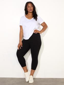 Live Unlimited Curve Cropped Leggings, Black, Black