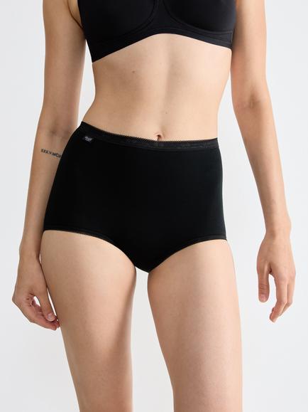 sloggi Basic+ Maxi Knickers, Pack of 4 - view 2, Black