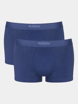 sloggi EVER Ease Hipster Trunks, Pack of 2, Deep Cobalt