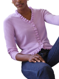 Pure Collection Cashmere Ruffle Cardigan