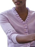 Pure Collection Cashmere Ruffle Cardigan