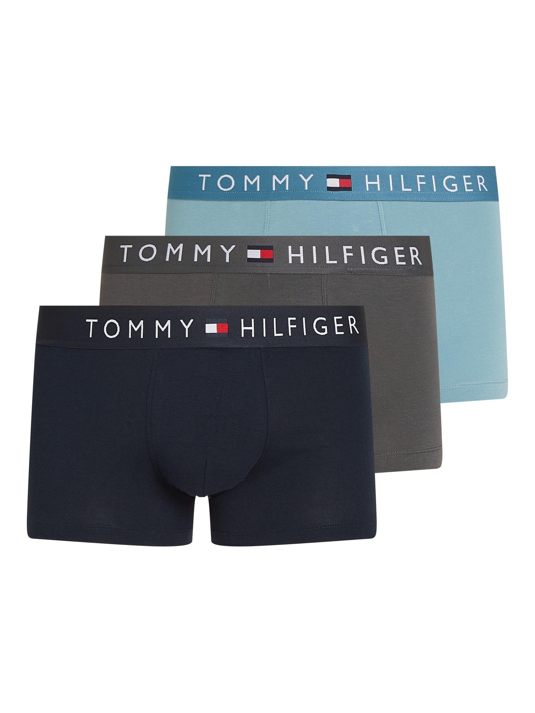 Product image 5 of 6, which shows Tommy Hilfiger Waistband Trunks, Dark Ash/Sky, L