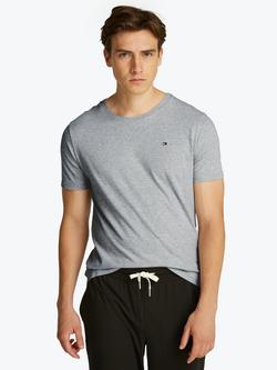 Tommy Hilfiger Cotton Short Sleeve T-Shirt, Pack of 3, White/Black/Grey Heather - view 2, White/Black/Grey Heather