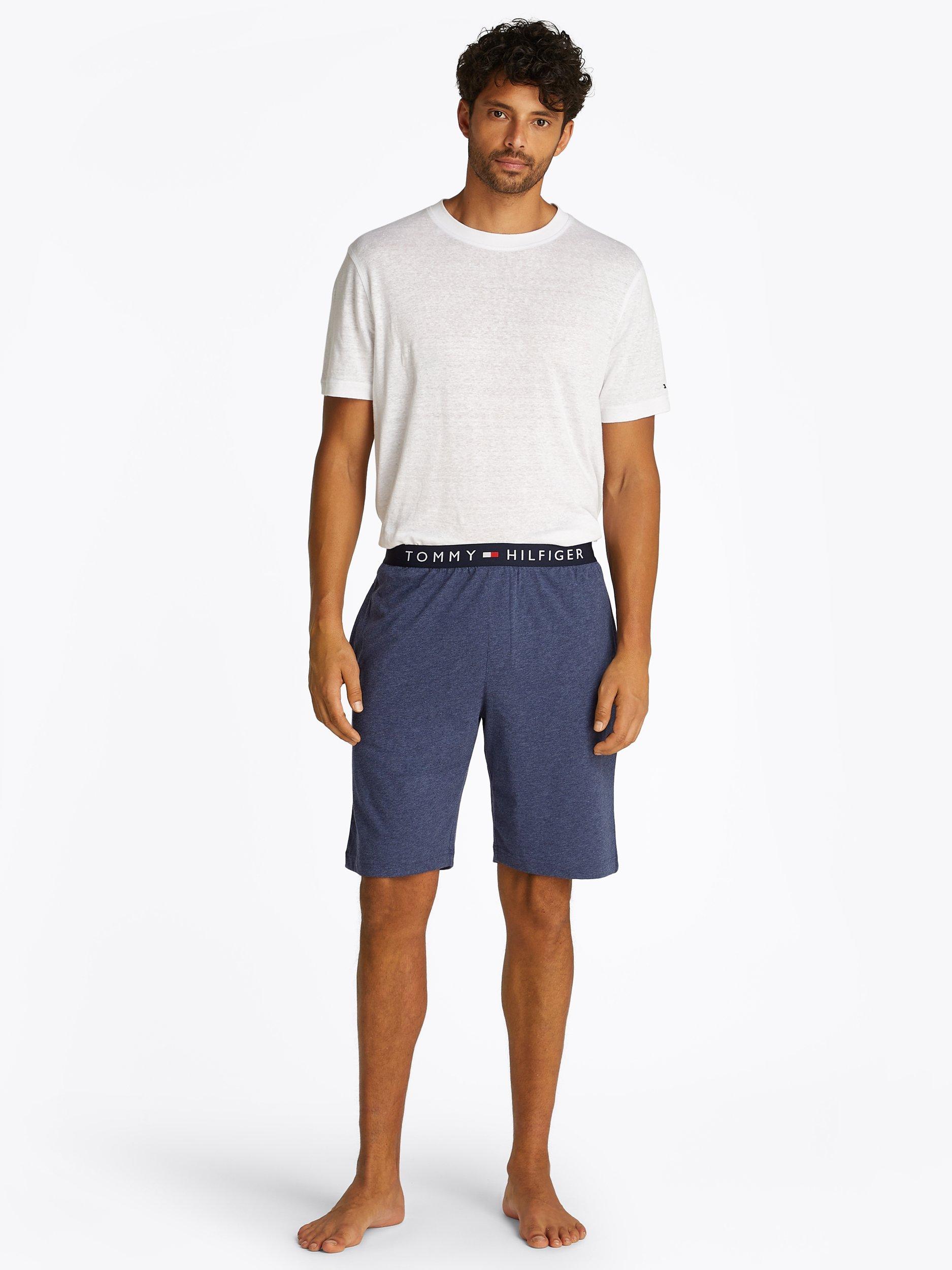 Product image 2 of 5, which shows Tommy Hilfiger Cotton Jersey Pyjama Shorts, Desert Sky, S