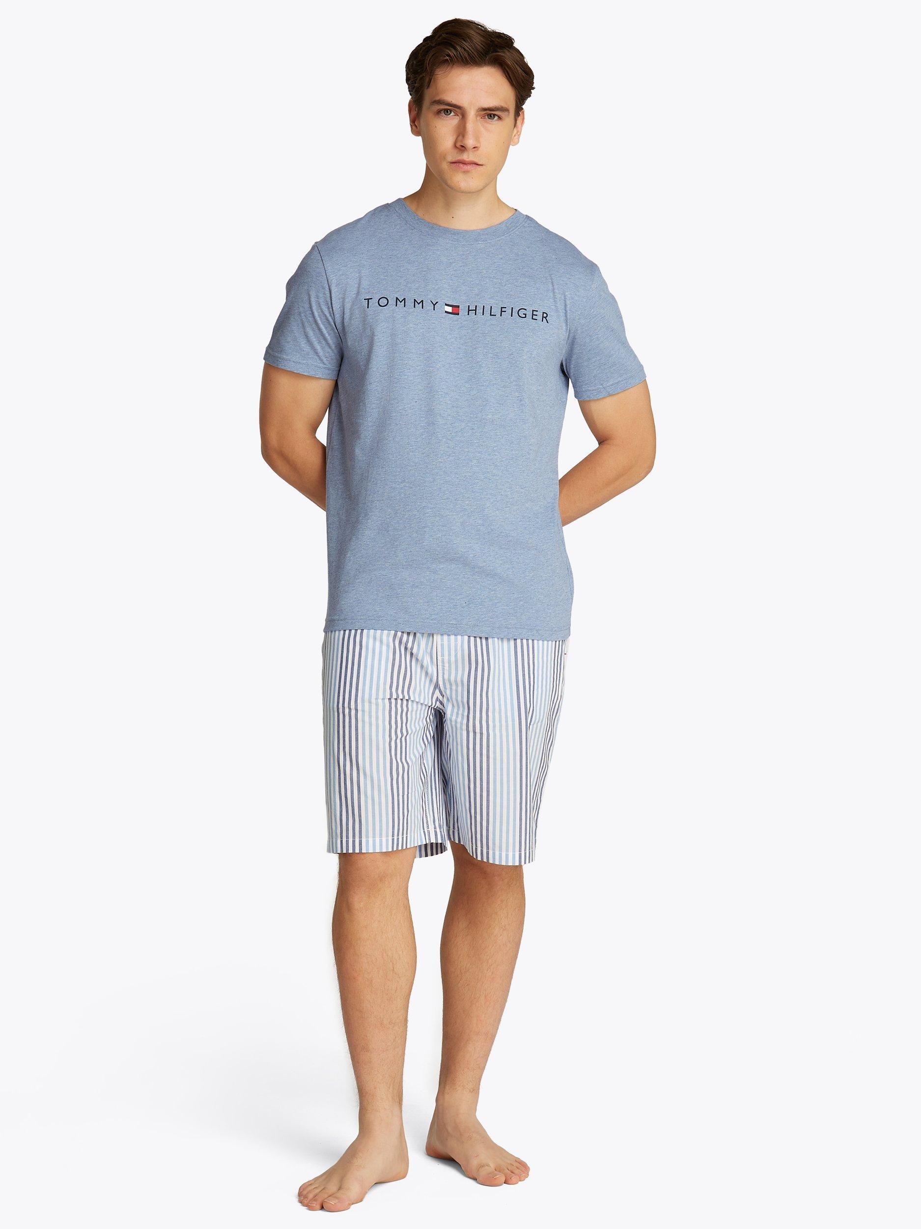 Product image 2 of 5, which shows Tommy Hilfiger Short Sleeve Lounge T-Shirt, Light Blue Heather, S