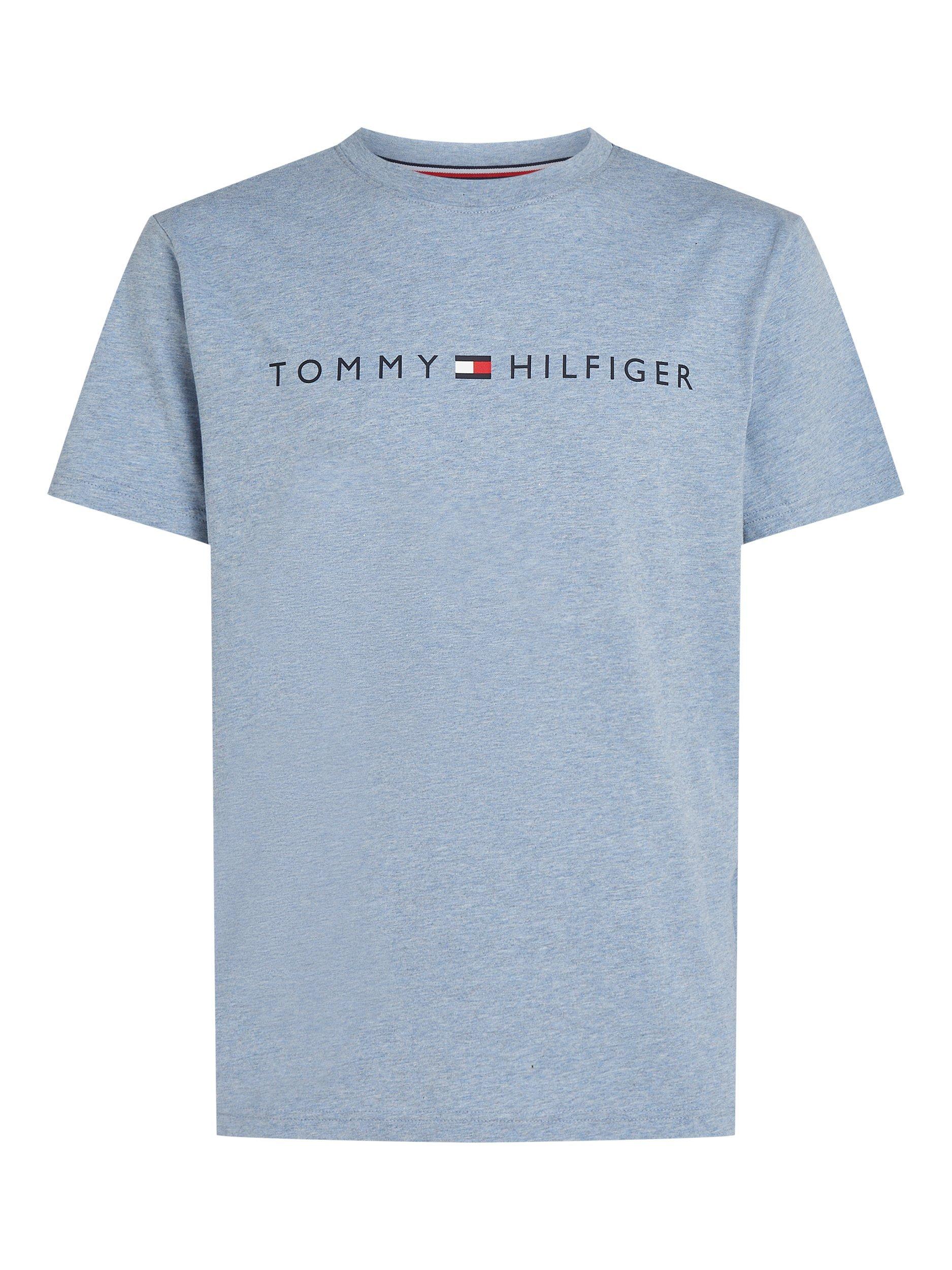 Product image 5 of 5, which shows Tommy Hilfiger Short Sleeve Lounge T-Shirt, Light Blue Heather, S