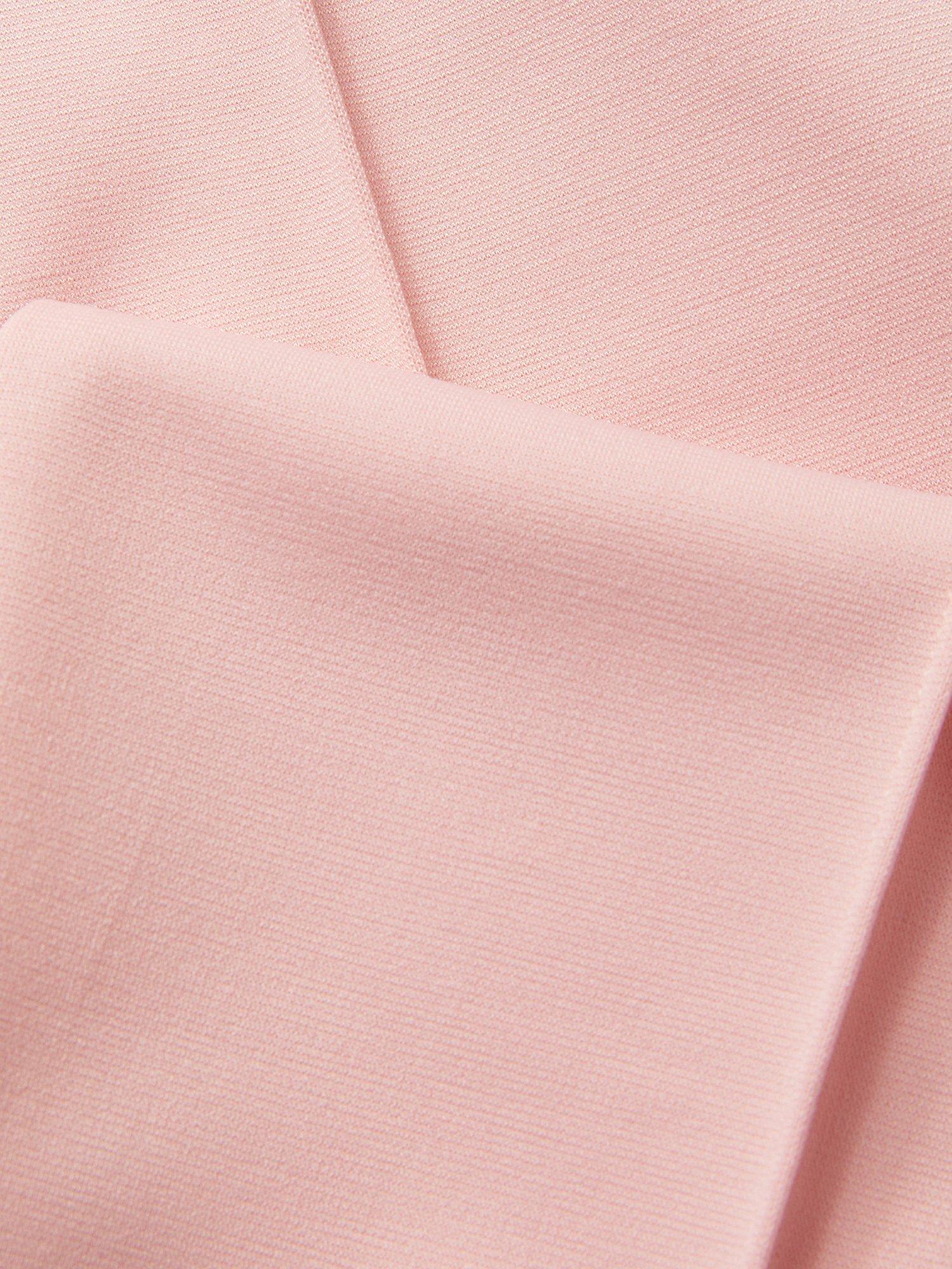 Product image 3 of 3, which shows Monsoon Kids' Ponte Pinktuck Wide Leg Trousers, Pink, 3 years
