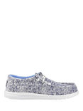 Hey Dude Wally Surf Wash Blanket Slip On Shoes, Navy