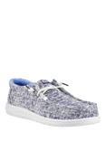 Hey Dude Wally Surf Wash Blanket Slip On Shoes, Navy