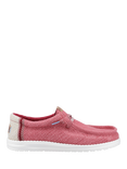 Hey Dude Wally Jute Slip On Shoes, Red
