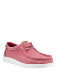 Hey Dude Wally Jute Slip On Shoes, Red