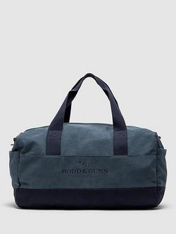Rodd & Gunn Foxton Heavyweight Canvas Duffle Bag, Navy - view 2, Denim Blue Navy