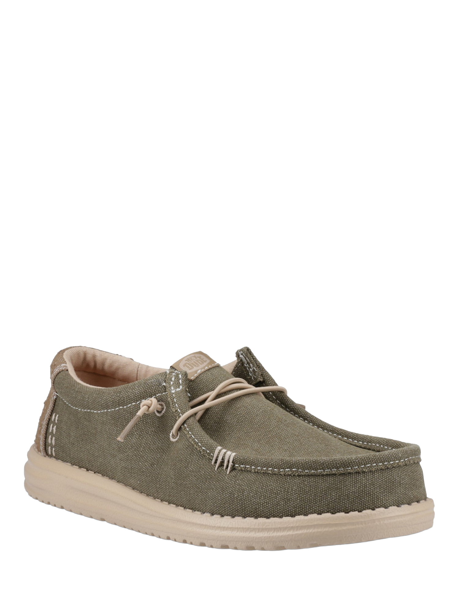 Product image 2 of 4, which shows Hey Dude Wally Workwear Shoes, Green, 7