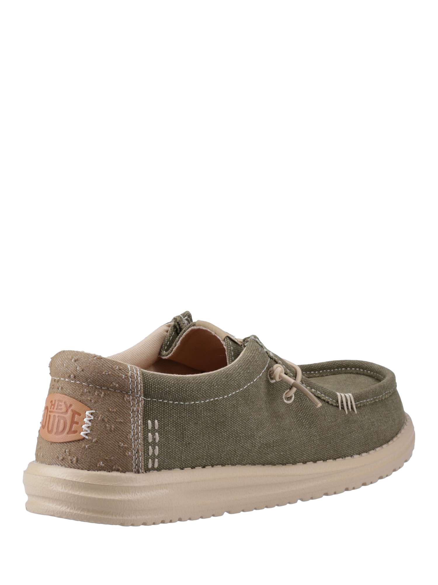 Product image 3 of 4, which shows Hey Dude Wally Workwear Shoes, Green, 7
