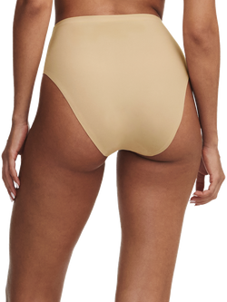 Chantelle Soft Stretch High Leg Knickers - view 2, Nude Sand