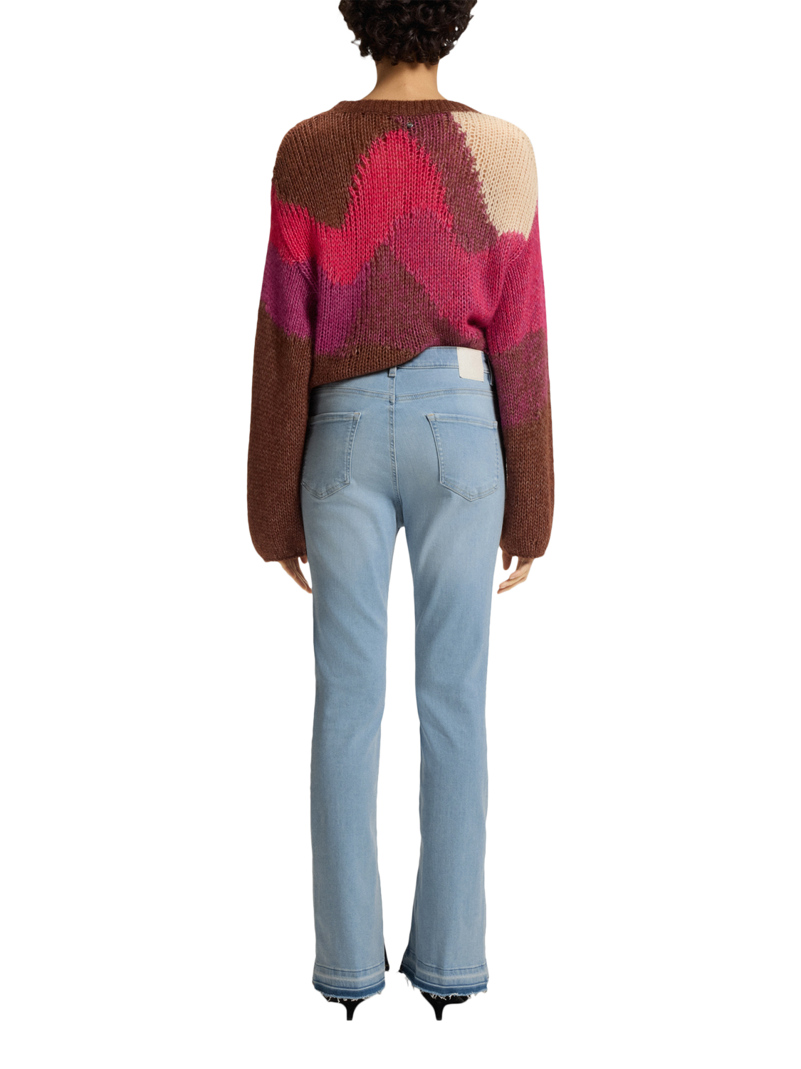 Product image 2 of 6, which shows BOSS Rosa Bootcut Jeans, Bright Blue, 27R